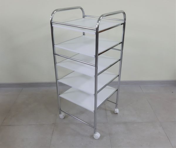 Тележка косметологическая Mebel Studio ТК-14 белая