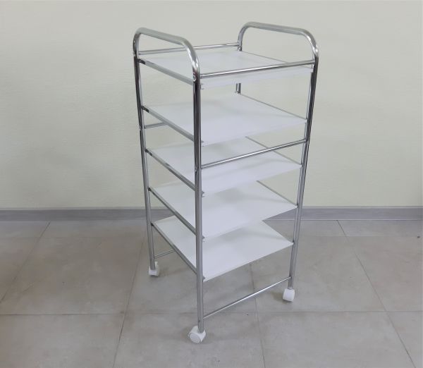 Тележка косметологическая Mebel Studio ТК-14 белая