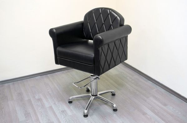 Парикмахерское кресло Mebel Studio ART DECO Люкс гидравлика, пятилучье хром.