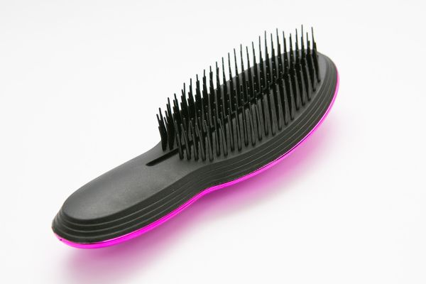 Професійний гребінець для волосся Tangle Teezer Fuchia Shiny (фуксія) з ручкою.