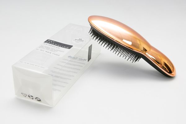 Професійний гребінець для волосся Tangle Teezer Bronze Shiny (Бронзовий) з ручкою.