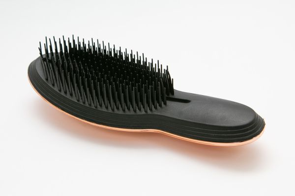 Професійний гребінець для волосся Tangle Teezer Bronze Shiny (Бронзовий) з ручкою.