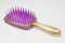 Щітка для волосся Superbrush Plus HolloW Comb Еліт фольгована з блискітками з фіолетовим