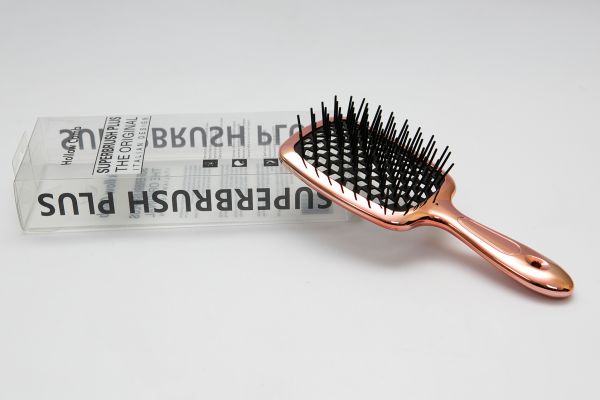 Щітка для волосся Superbrush Plus HolloW Comb Еліт бронзовий глянець з чорним.