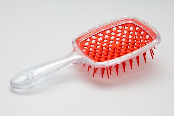 Щітка для волосся Superbrush Plus HolloW Comb прозорий з помаранчевим.