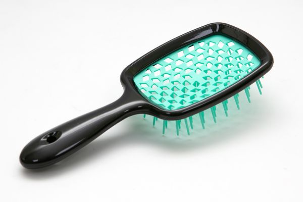 Щітка для волосся Superbrush Plus HolloW Comb чорний з бірюзою