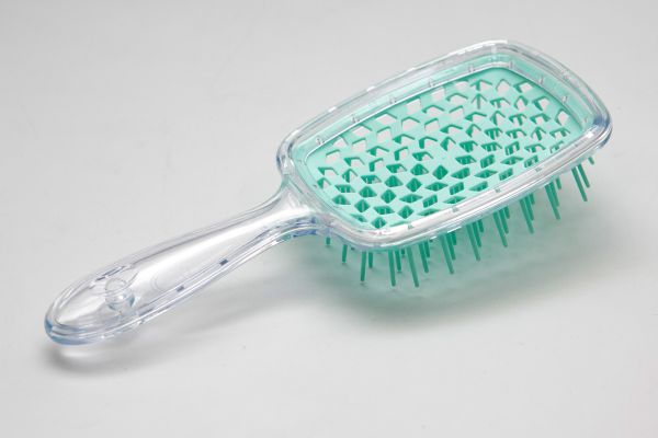 Щітка для волосся Superbrush Plus HolloW Comb прозорий з бірюзою
